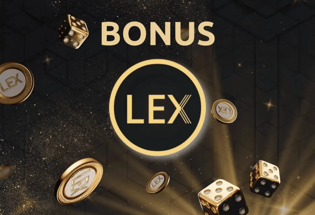 Immagine del bonus del casinò Lex con logo