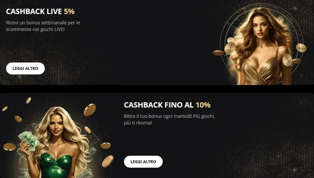 Bonus offerti dal sito web di Lex Casino